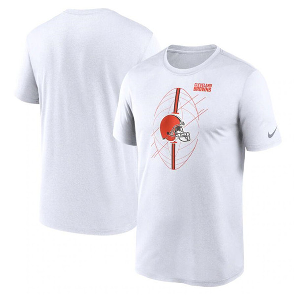 Men's Cleveland Browns White Legend Icon Performance T-Shirt